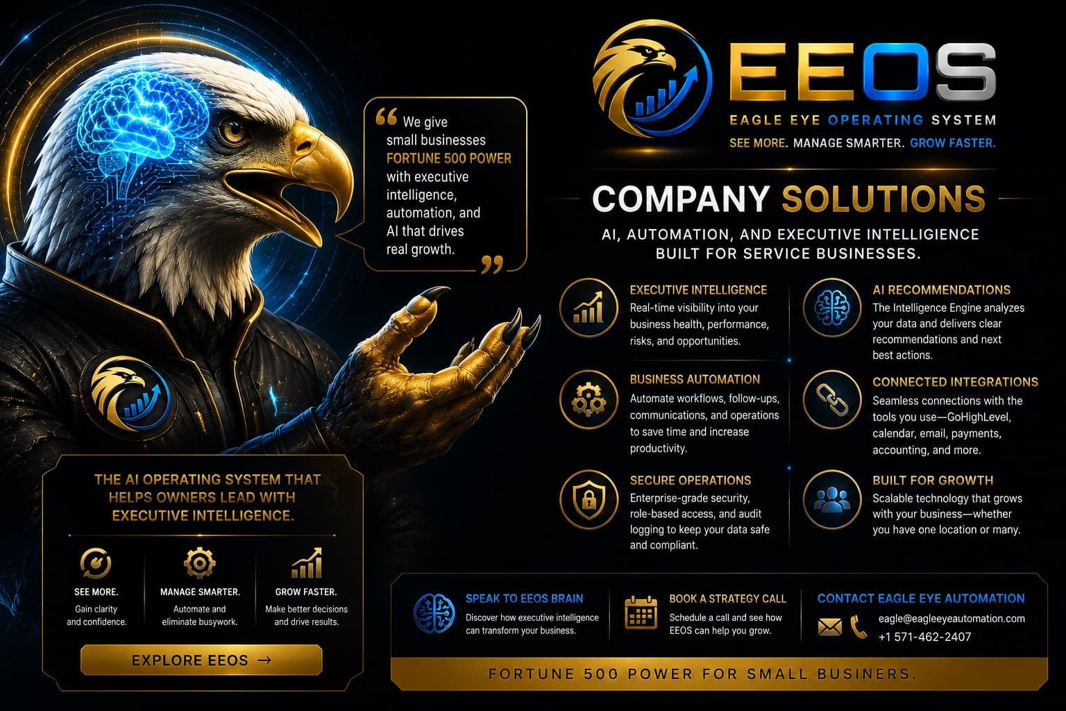 Cinematic EEOS command center technology artwork